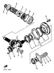XJ900 Промежуточный ведущий вал