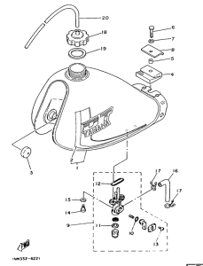 DT50MX Топливный бак