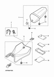 YZF-R125A Сиденье