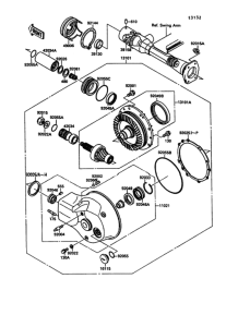 VN1500 Drive shaft / final gear(1 / 2)