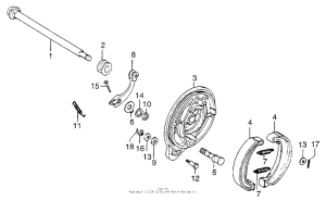 XL250 Задний тормоз