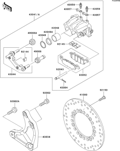 VN1500 Rear brake(vn1500-e4-e6)