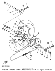 YZ80G1 Переднее колесо