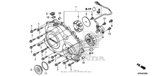 CB1000R Крышка картера правая