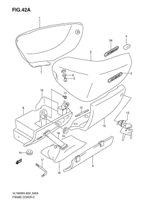 VL1500 Обтекатель задний