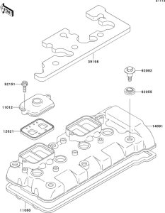 ZX600 Крышка головки цилиндров