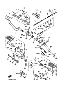 XVS250 Стэнд и упор для ног