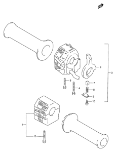 VX800 Рулевой переключатель