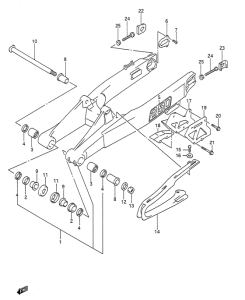 RM250 Маятник задний