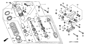 CR80RB Задние амортизаторы