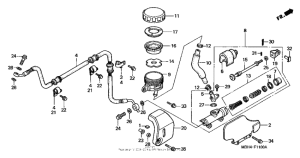 VT1100C3 Задний тормозной цилиндр