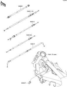 EX250 Тросы управления