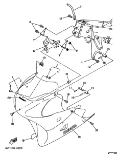 TZ125 Обтекатель 1