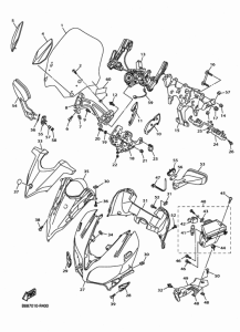 FJR1300A カウリング 1