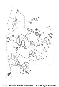 YW50FX Передний суппорт