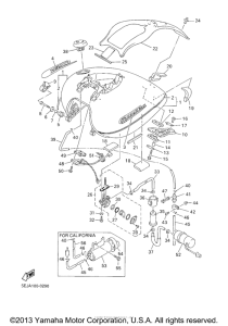 XVZ1300ATM Топливный бак