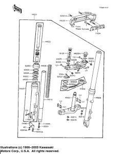  Вилка передней оси