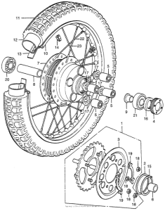 CL350 Переднее колесо