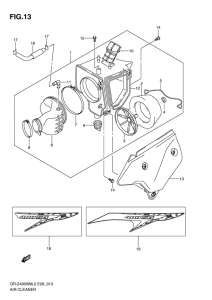 DR-Z400 Воздухоочиститель