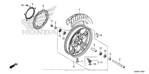 NC700J (DCT) Переднее колесо