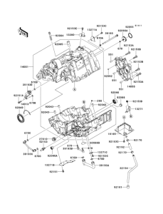 KLE650 Crankcase(1 / 2)(-er650ae057323)