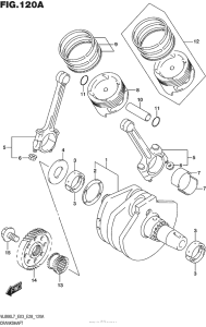 VL800T Коленвал