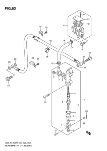 GSX-R1000 Задний тормозной цилиндр