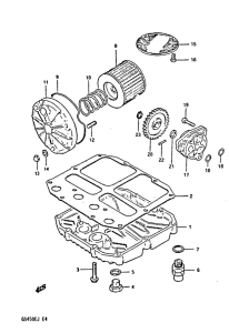 GS450 Filter - oil pump
