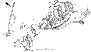 VT1100C Vt1100c speedometer 95-96