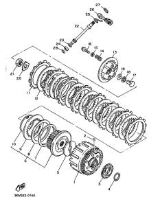 XJ600 Сцепление