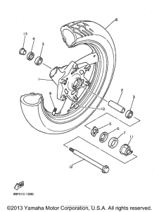 XJ600SKC Переднее колесо