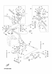 YP125RA Передний тормозной цилиндр