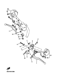 XVS650A Handle switch & lever