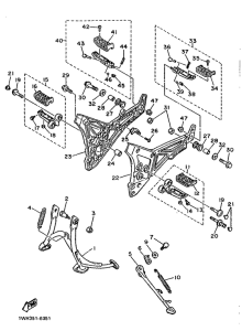 FJ1200 Stand. footrest