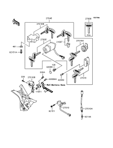 VN1500 Замок зажигания