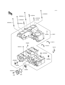 ZR550 Картер двигателя