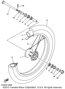 RT180H Переднее колесо