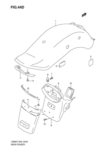 VZ800 Заднее крыло