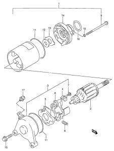 GS125 Стартерный мотор