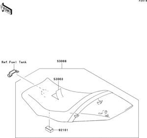 EX650 Сиденье