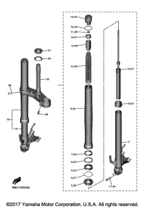 YZF-R6 Передняя вилка