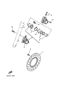SRX250F ﾌﾛﾝﾄﾌﾞﾚｰｷｷﾔﾘﾊﾟ