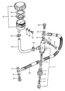 GS550 Задний тормозной цилиндр