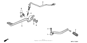 CBR1100XX Педали
