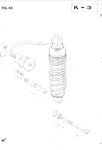 GSX500 Задние амортизаторы