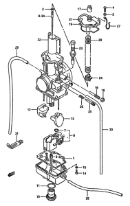 RM125 Carburetor assy