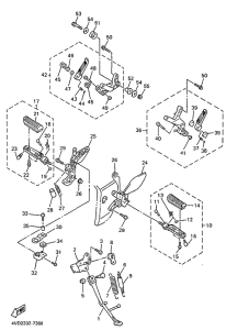 YZF1000R Stand. footrest