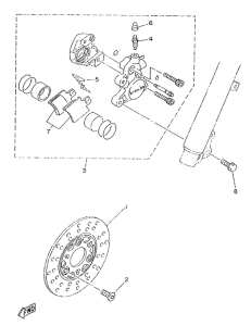 YA50R Передний тормоз