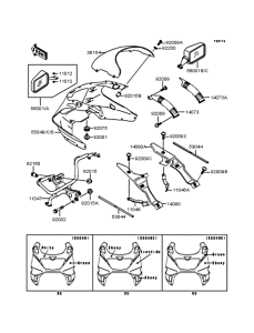 ZX250 カウリング