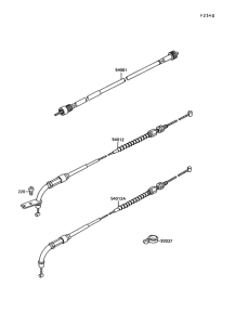 VN1500 Тросы управления